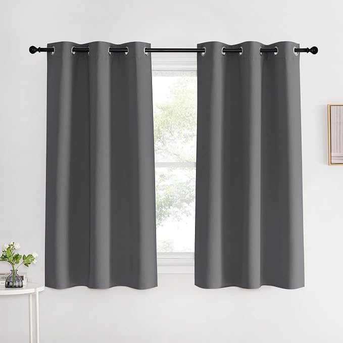 NICETOWN Grey Blackout Curtain Panels by NICETOWN