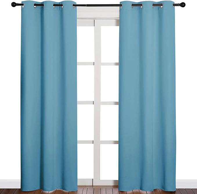 NICETOWN Window Treatment Thermal Insulated Solid Grommet Blackout by NICETOWN