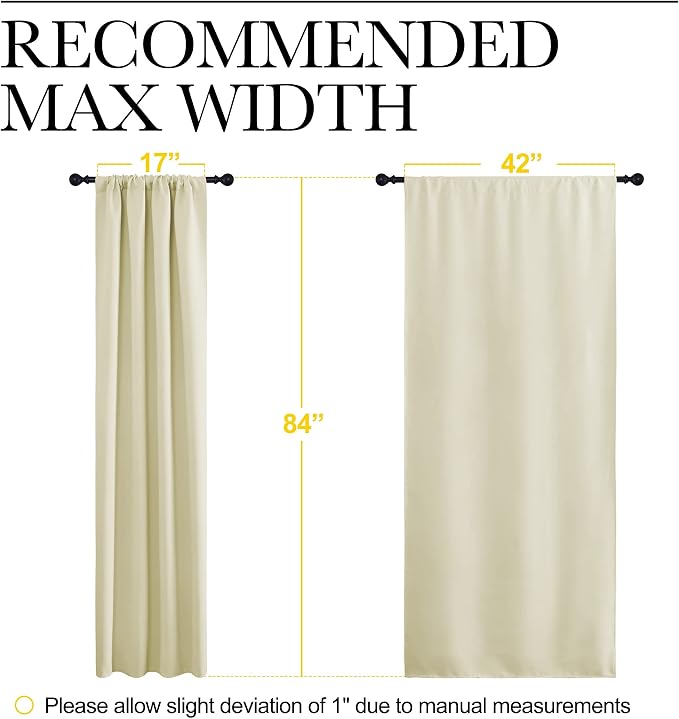 NICETOWN Blackout Curtains for Living Curtains, Window Treatment Thermal - Image 7