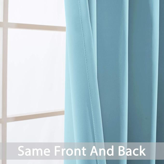 Yakamok Blackout Curtains with Grommet top Room Darkening Thermal Insulated - Image 6