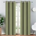 Yakamok Light Blocking Blackout Curtains Thermal Insulated Room Darkening Drapes by Yakamok
