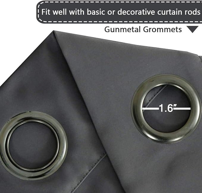 H.VERSAILTEX Blackout Patio Curtains 100 x 108 Inches - Image 4