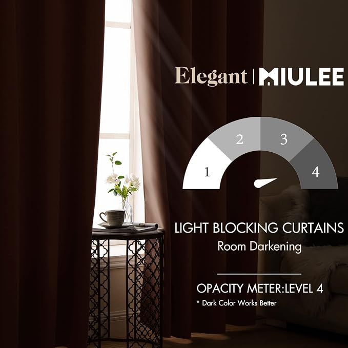 MIULEE 90" Long Blackout Curtains - Image 2