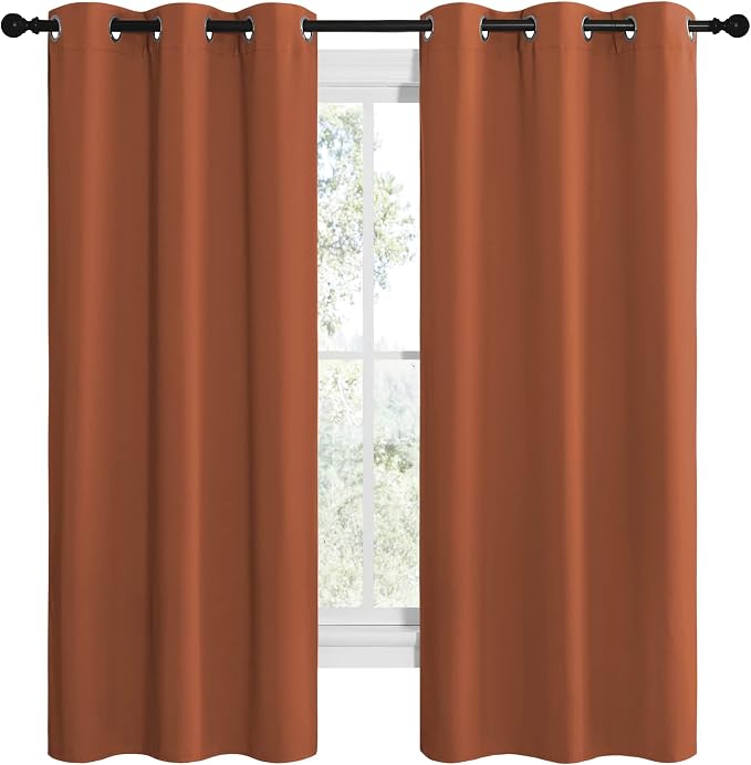 NICETOWN Bedroom Blackout Curtains 68 inches Long, Privacy and Thermal - Image 2