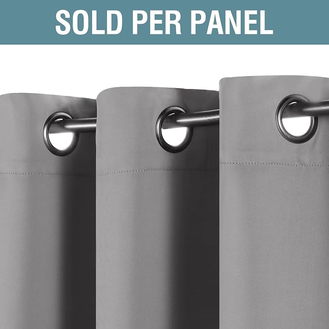 H.VERSAILTEX Grey Blackout Curtains - Image 2
