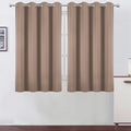 LEMOMO Blackout Curtains 66 x 54 Inch Long Cappuccino Curtains Set of 2 Panels by Lemomo