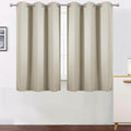 LEMOMO Light Beige Blackout Curtains 42 x 54 Inch Length Set of 2 Panels by Lemomo