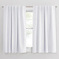 PONY DANCE White 50% Lighting Blocking Curtains by PONYDANCE