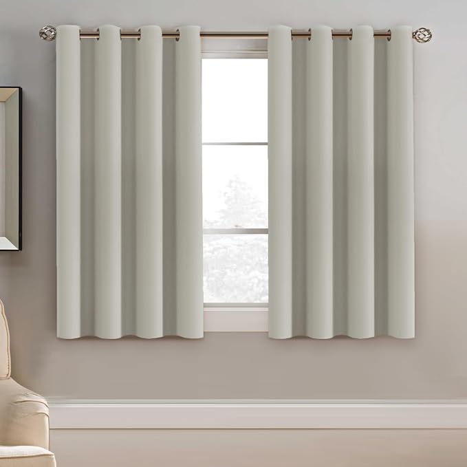 H.VERSAILTEX Blackout Curtain for Living Room Small Window Kitchen Blackout by HVERSAILTEX