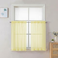 Chyhomenyc Sheer Curtains 36 inch Length 2 Panels Set by Chyhomenyc