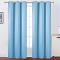 LEMOMO Sky Blue Thermal Blackout Curtains/42 x 84 Inch/Set of 2 Panels Room by Lemomo
