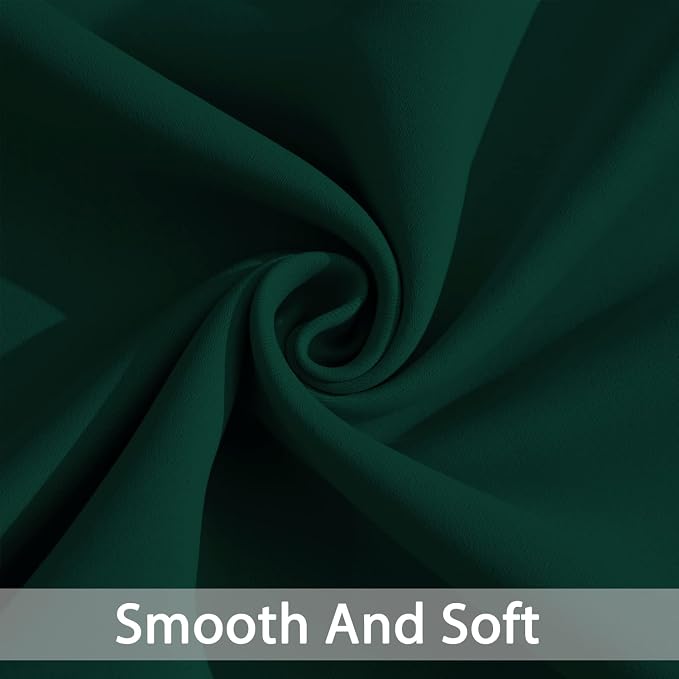 Yakamok Dark Green Blackout Curtains - Image 4