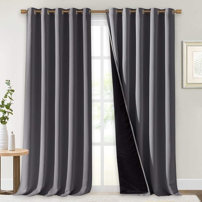 NICETOWN 100% Blackout Blinds, Laundry Room Decor Window Treatment Curtains - Image 2