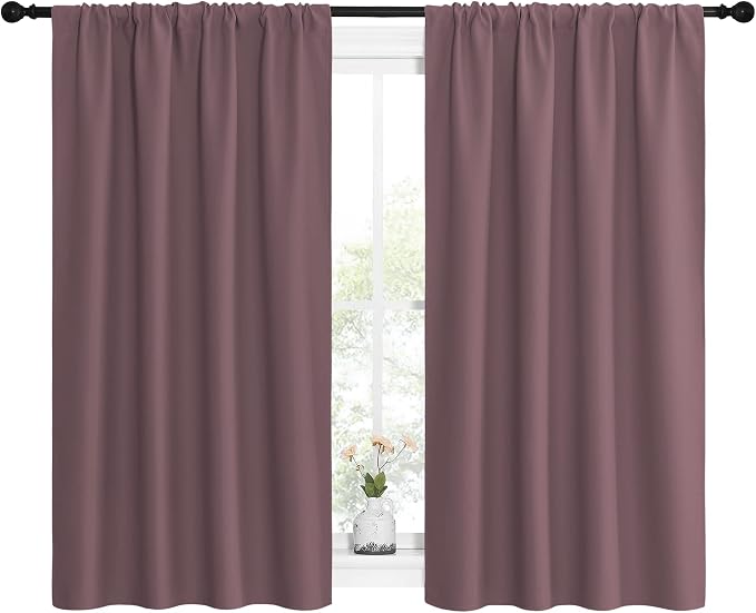 NICETOWN Kitchen Curtains, Short Blackout Curtains & Drapes, Home Decoration - Image 2