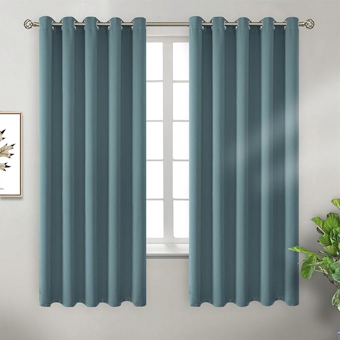 BGment Room Darkening Curtains 63 Inches Long by BGment