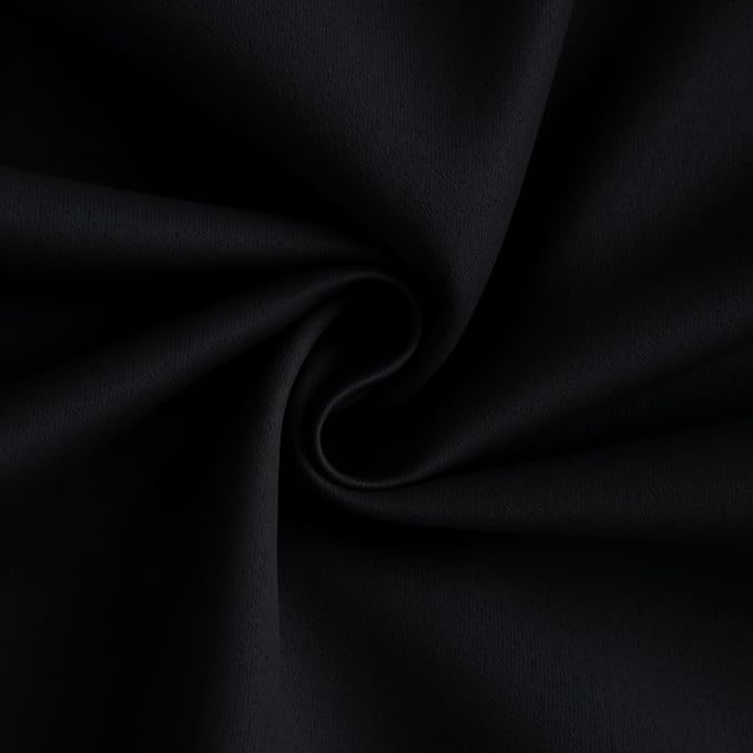 Yakamok 100% Blackout Curtain Panels 72 inches Cold and Light Blocking Drapes - Image 3