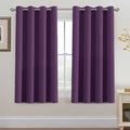 H.VERSAILTEX Blackout Curtains 63 Inch Length Purple Drapes Curtains Elegant by HVERSAILTEX