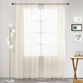 SpaceDresser Sheer Voile Window Treatment Rod Pocket Curtain Panels by SpaceDresser