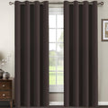 H.VERSAILTEX Brown Blackout Curtains by HVERSAILTEX