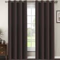 H.VERSAILTEX Brown Blackout Curtains by HVERSAILTEX