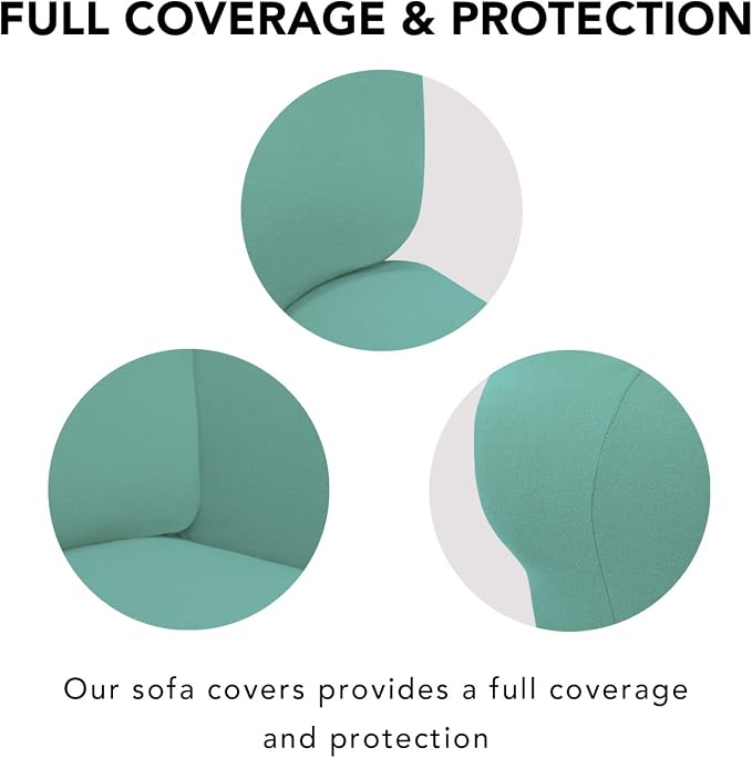 PureFit Super Stretch Sofa Slipcover – Spandex Non Slip Soft Couch Sofa Cover - Image 3