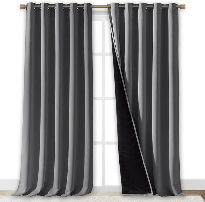 NICETOWN Total Shade Curtains and Draperies, Heavy-Duty Full Light Shading - Image 2