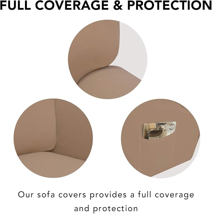 PureFit Super Stretch Sofa Slipcover – Spandex Non Slip Soft Couch Sofa Cover - Image 3