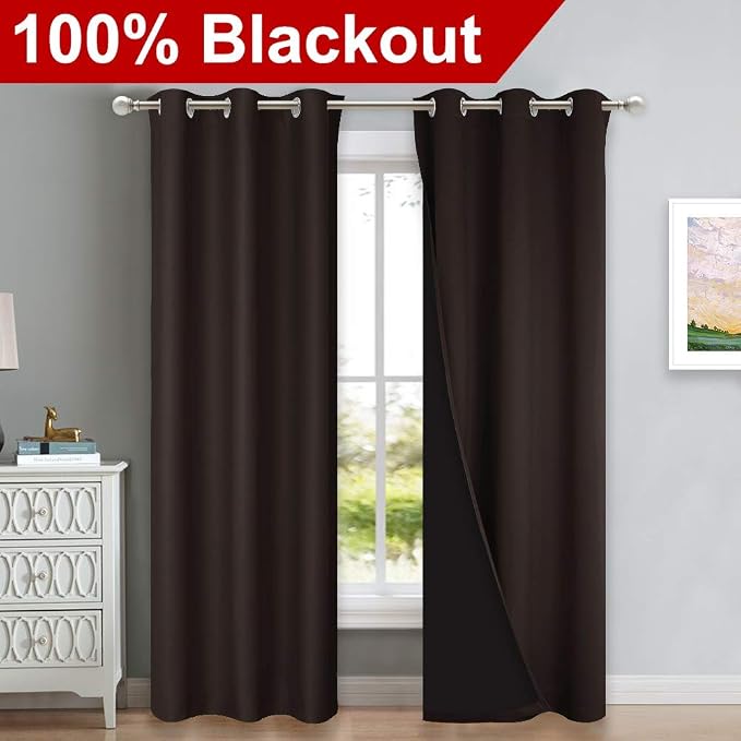 NICETOWN High End Thermal Curtains, Full Blackout Curtains 84 inches Long - Image 2