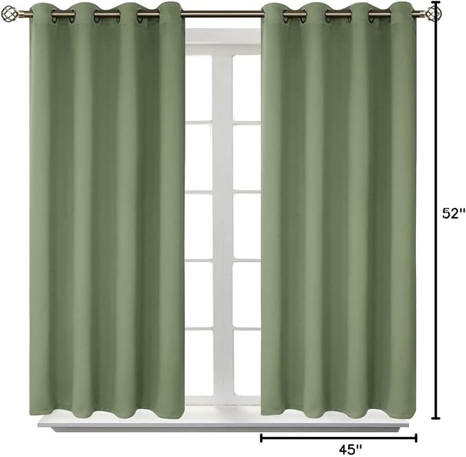 BGment Room Darkening Curtains 45 Inches Long - Image 8