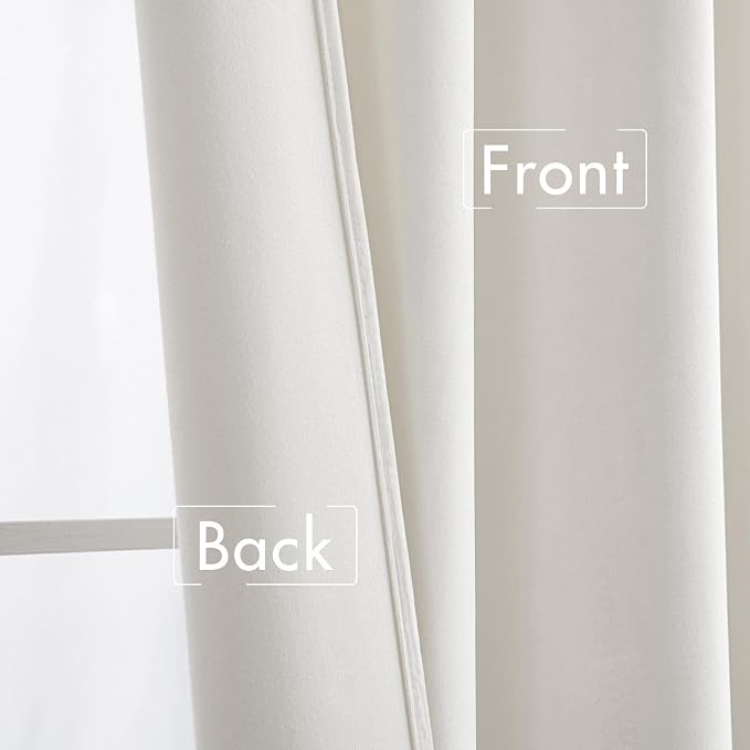 MIULEE White Velvet Curtains 84 inches - Image 6