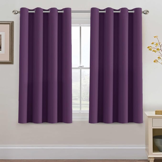 H.VERSAILTEX Blackout Curtain for Living Room Small Window Kitchen Blackout by HVERSAILTEX
