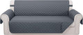 Reversible 4 Seater Sofa Cover 91 Inch Large Couch Cover Furniture Protector by LuxshareHome