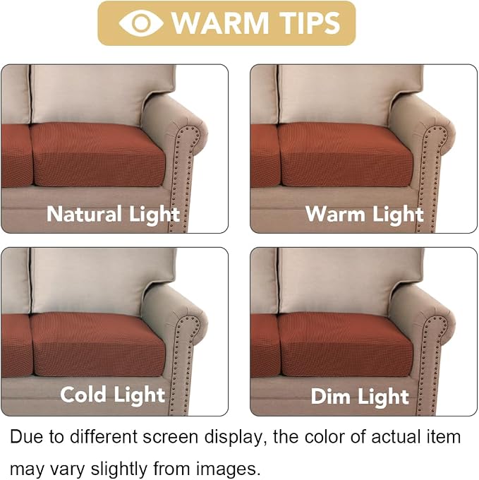H.VERSAILTEX Super Stretch Individual Seat Cushion Covers - Image 7