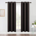 NICETOWN Blackout Window Curtains 70" L, 2 Panels, 34 inch, Toffee Brown by NICETOWN