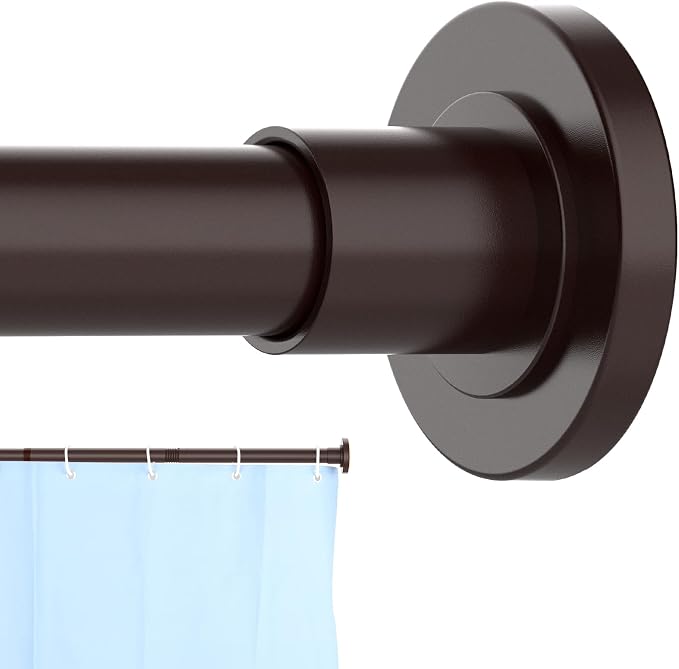 CorkLatta Bronze Shower Curtain Rod 31 to 104 Inch, 1 Inch Diameter Adjustable by CorkLatta