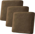 H.VERSAILTEX Velvet Stretch Couch Cushion Cover Plush Cushion Slipcover by HVERSAILTEX