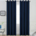 Yakamok 84 Inch Long Light Blocking Navy Blue Blackout Curtains, Room Darkening by Yakamok