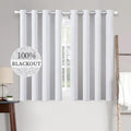 MIULEE Linen Texture Curtains for Bedroom Solid 100% Blackout Thermal Insulated by MIULEE