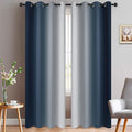 Yakamok Room Darkening Ombre Curtains 96 Inch Length, Light Blocking Grommet by Yakamok