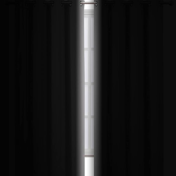 LEMOMO Blackout Curtains 52 x 84 inch/Light Grey Curtains Set of 2 - Image 3