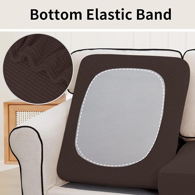 Easy-Going Stretch Individual Loveseat Couch Cushion Cover Sofa Cushion - Image 4