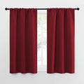 NICETOWN Christmas Burgundy Red Curtains Blackout Drape Panels by NICETOWN