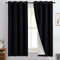 Yakamok 100% Blackout Curtain Panels 63 inches Cold and Light Blocking Drapes by Yakamok