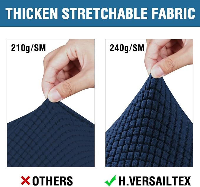 4 Piece Stretch Sofa Covers for 3 Cushion Couch Covers Furniture Slipcovers for - Image 3
