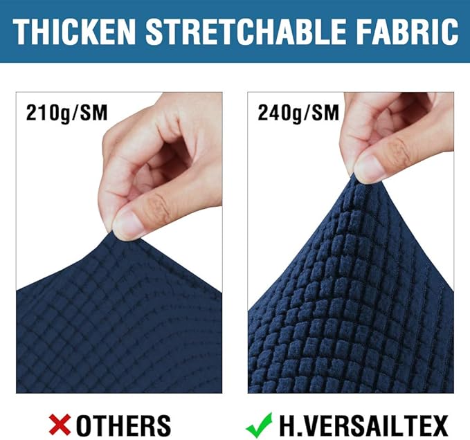 H.VERSAILTEX 4 Piece Stretch Sofa Covers - Image 3