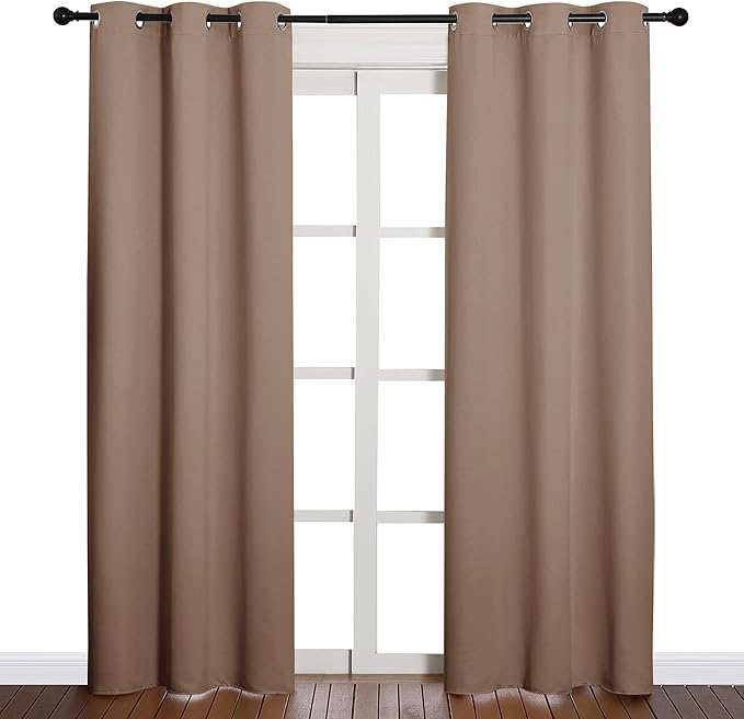 NICETOWN Window Treatment Thermal Insulated Solid Grommet Blackout - Image 2