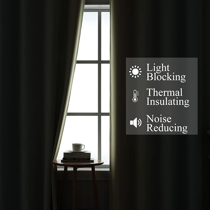 Estelar Textiler Ombre Aqua and Beige Blackout Curtains 96 Inches Long - Image 3