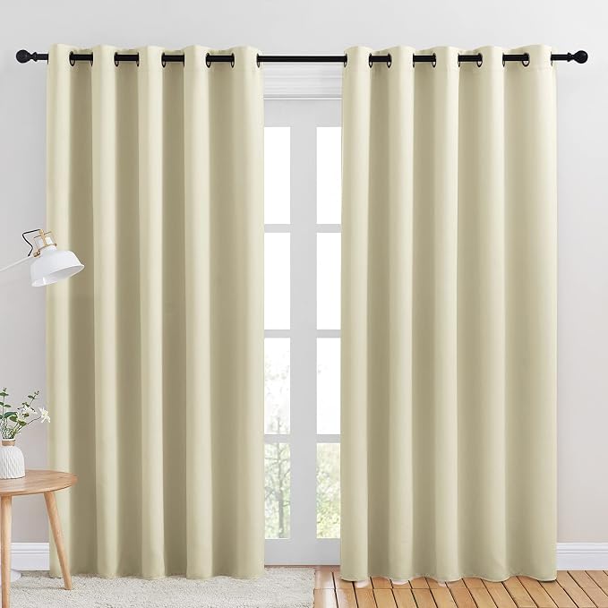 NICETOWN Room Darkening Draperies Window Curtain Panels, Thermal Insulated by NICETOWN