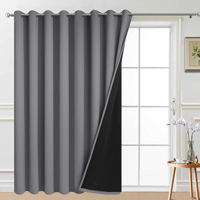 Yakamok 100% Blackout Thermal Insulated Grommet Curtains, Noise Reducing by Yakamok