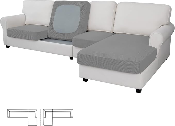Easy-Going Stretch 4 Pieces Couch Cushion Covers by Easy-Going